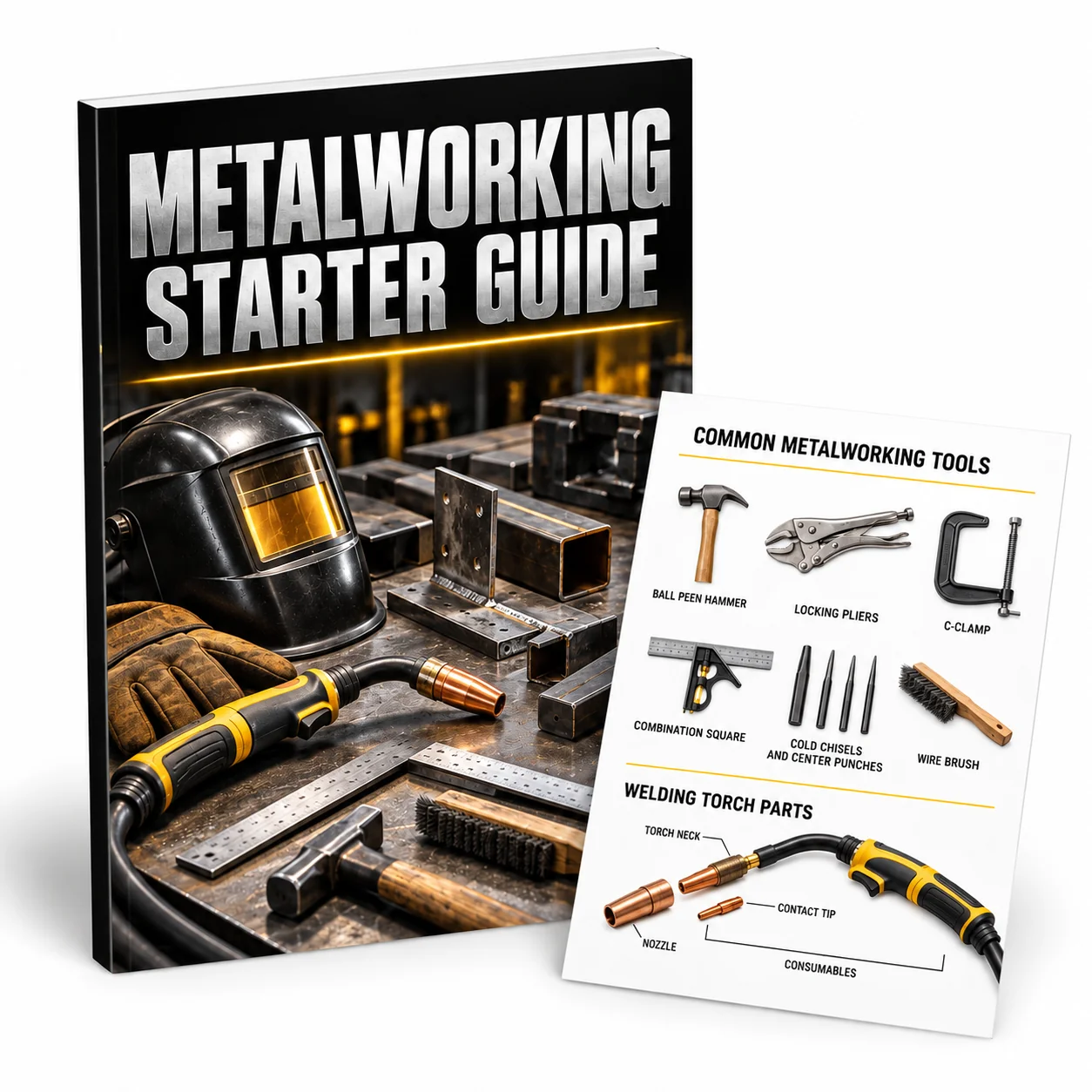 Metalworking Starter Guide — illustrative cover mockup